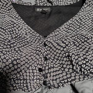 INC International Concepts Monochrome Patterned Top